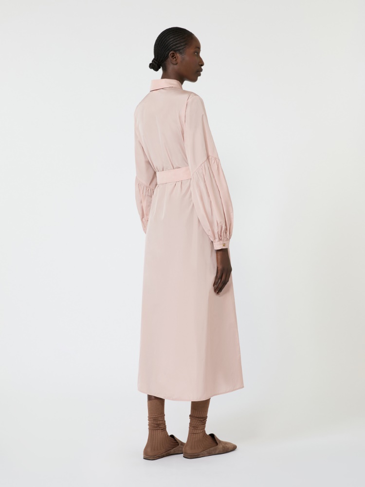 Taffeta shirt dress - POWDER - 3
