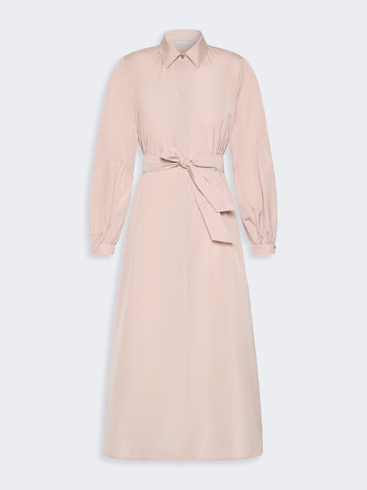 Taffeta shirt dress - POWDER - 6