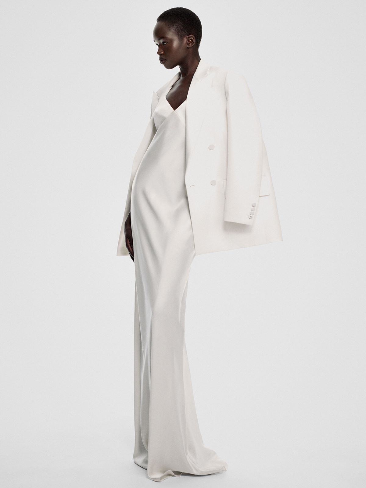 Silk satin slip dress + SILK - Max Mara