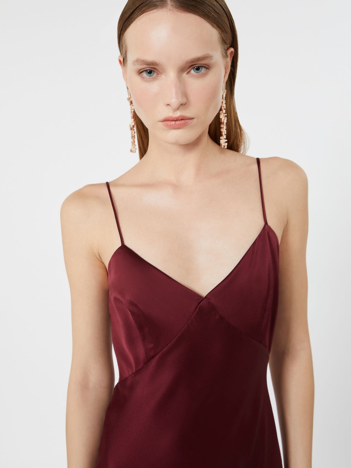 Slipdress aus Seidensatin - BORDEAUX - Max Mara - 4