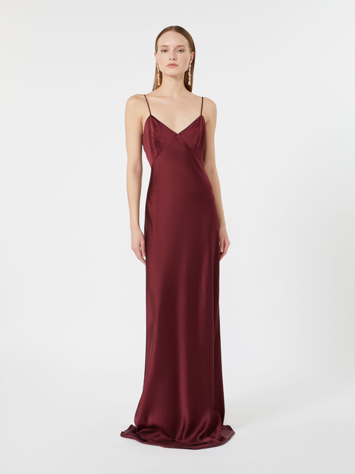Slipdress aus Seidensatin - BORDEAUX - Max Mara