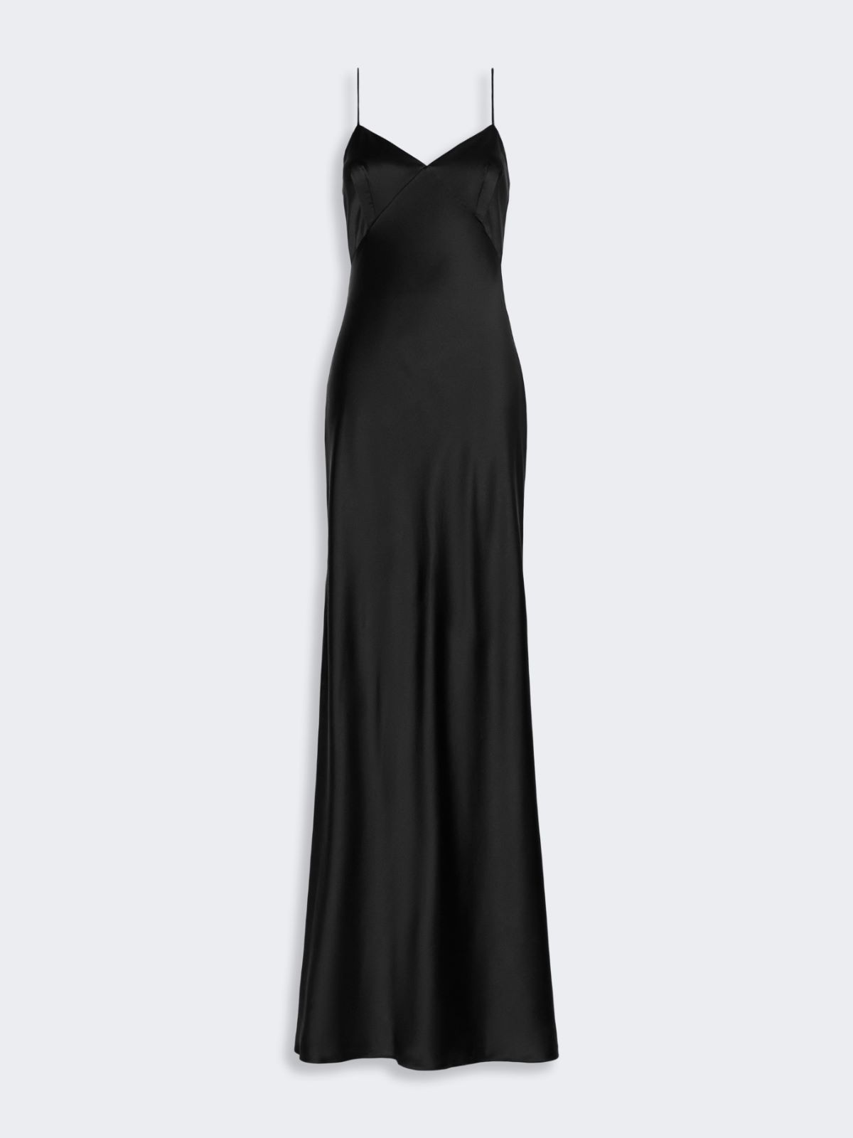 Slipdress aus Seidensatin - SCHWARZ - Max Mara - 5