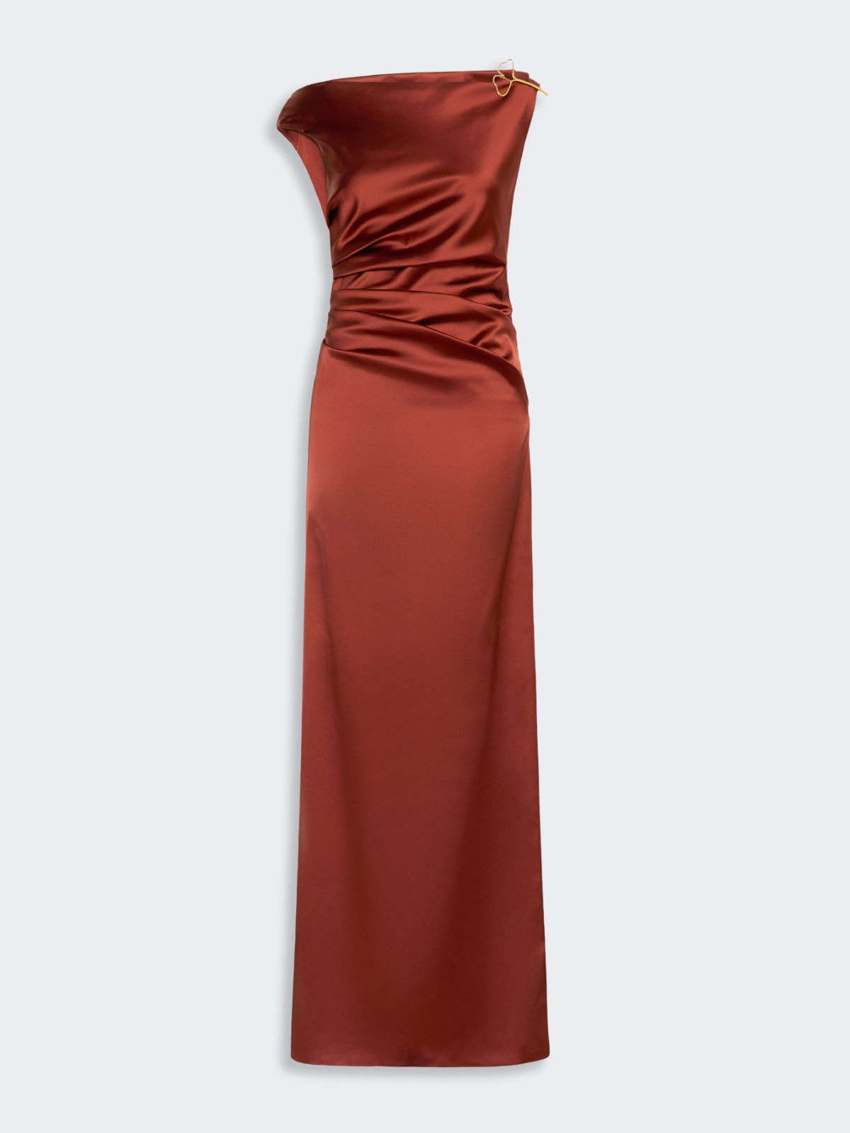 Robe longue en satin stretch - VIEUX ROSE - Max Mara - 5