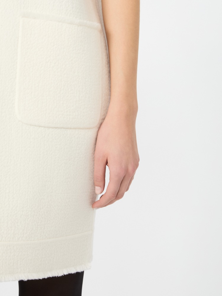 Wool jersey sweatshirt dress - WHITE - Max Mara - 5