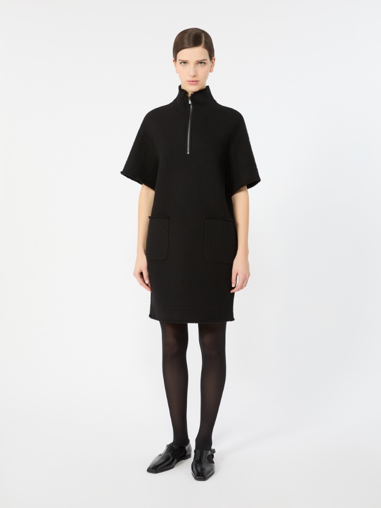 Wool jersey sweatshirt dress - BLACK - Max Mara - 2