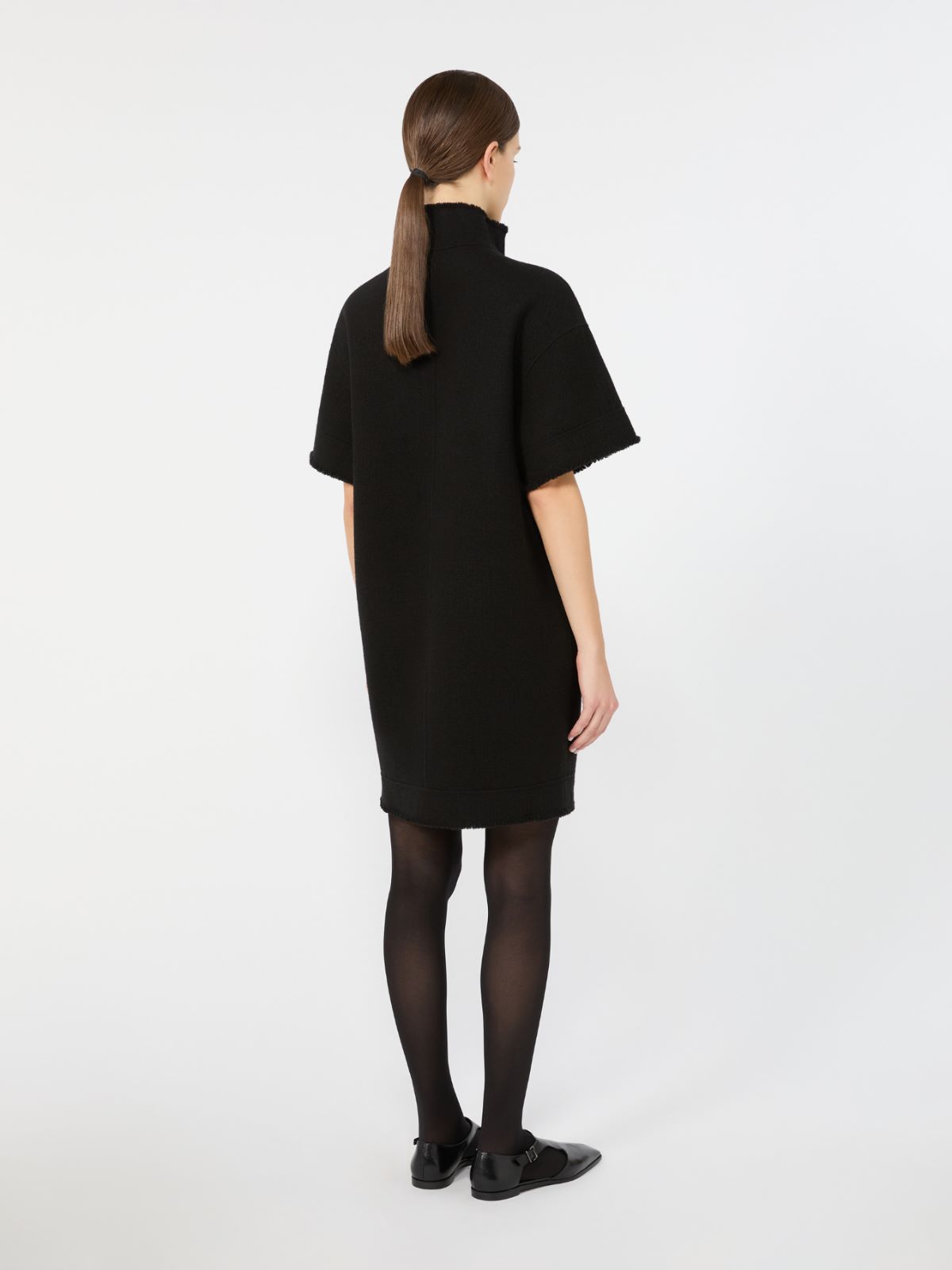 Wool jersey sweatshirt dress - BLACK - Max Mara - 3