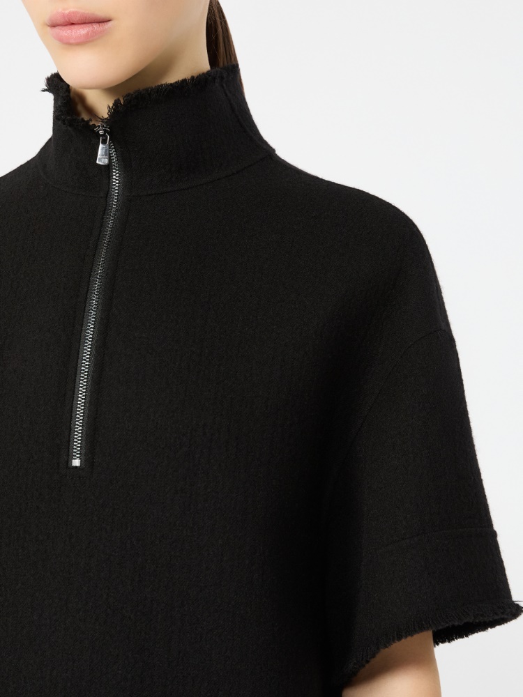 Wool jersey sweatshirt dress - BLACK - Max Mara - 4
