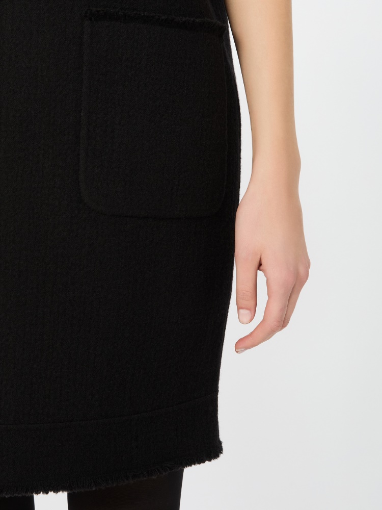 Wool jersey sweatshirt dress - BLACK - Max Mara - 5
