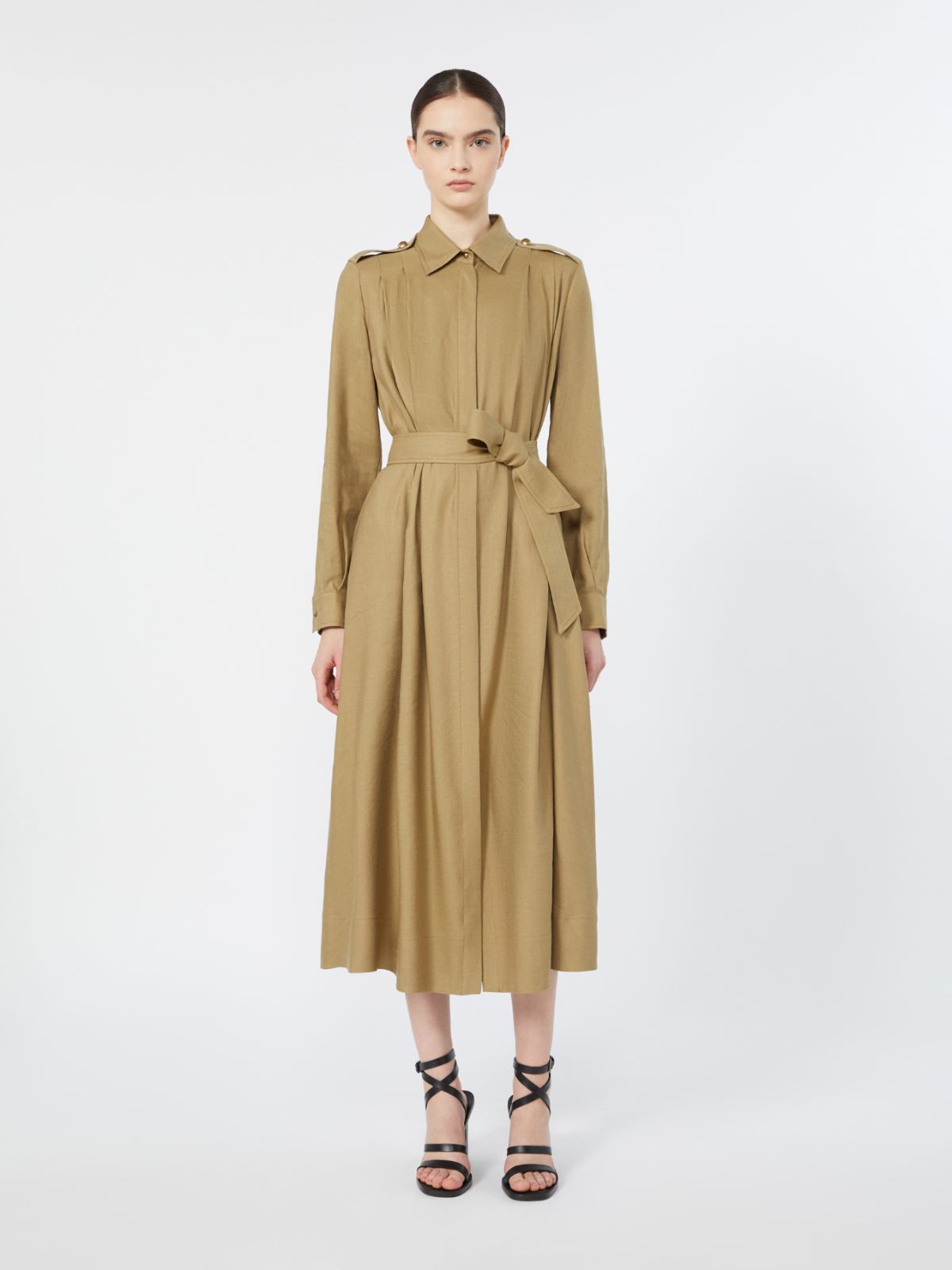 피오브라 린넨 드레스 - KAKI - Max Mara - 2