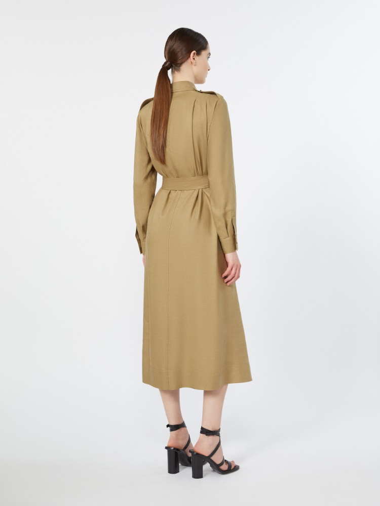 피오브라 린넨 드레스 - KAKI - Max Mara - 3