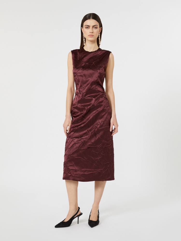 Satin princess-line dress - BORDEAUX - Max Mara - 2