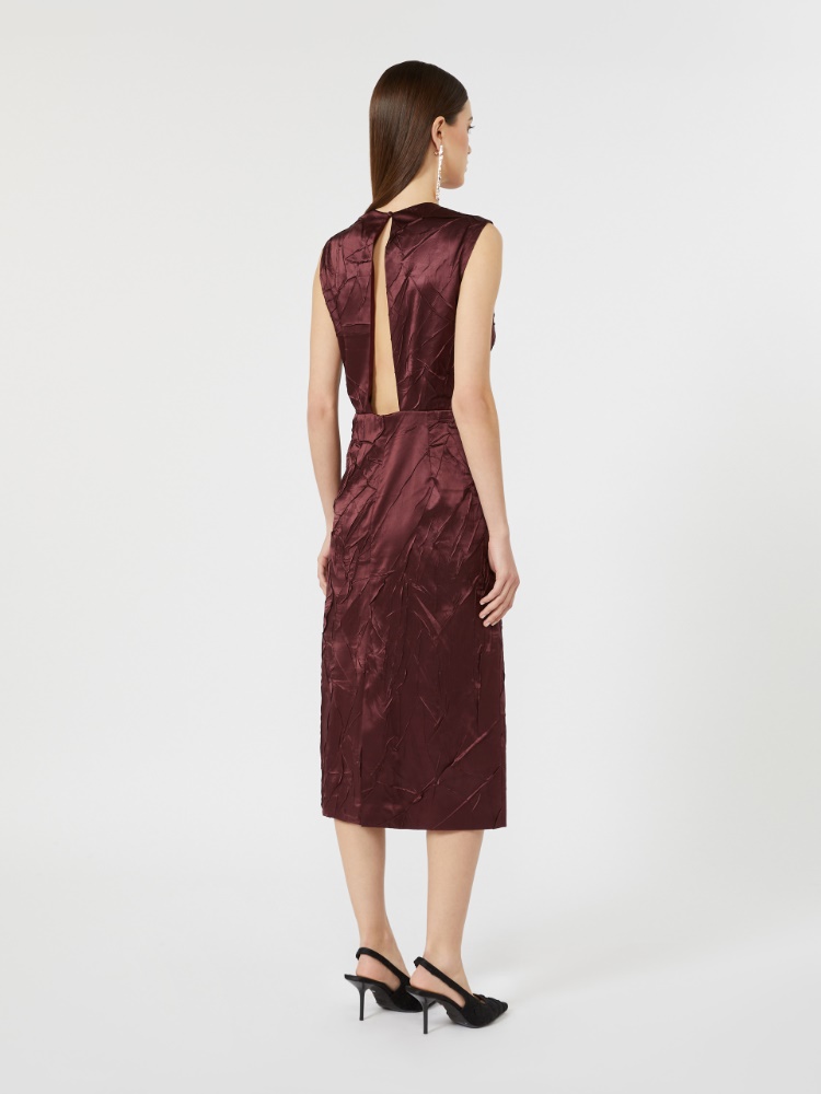 Satin princess-line dress - BORDEAUX - Max Mara - 3
