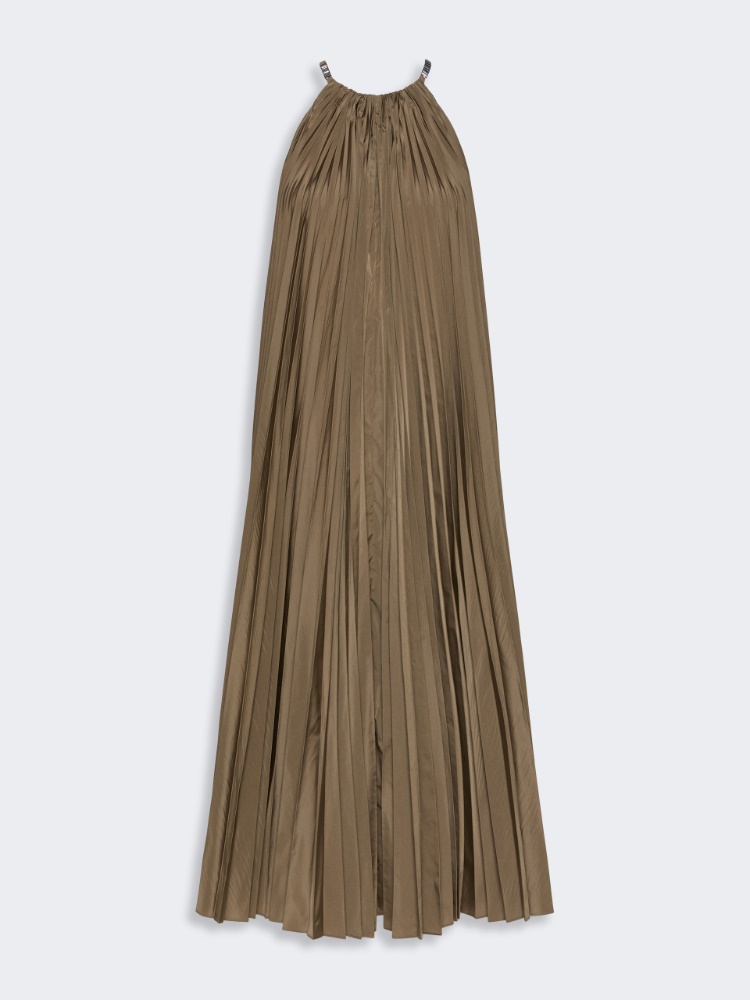 Vestido sin mangas de tafetán plisado - FANGO