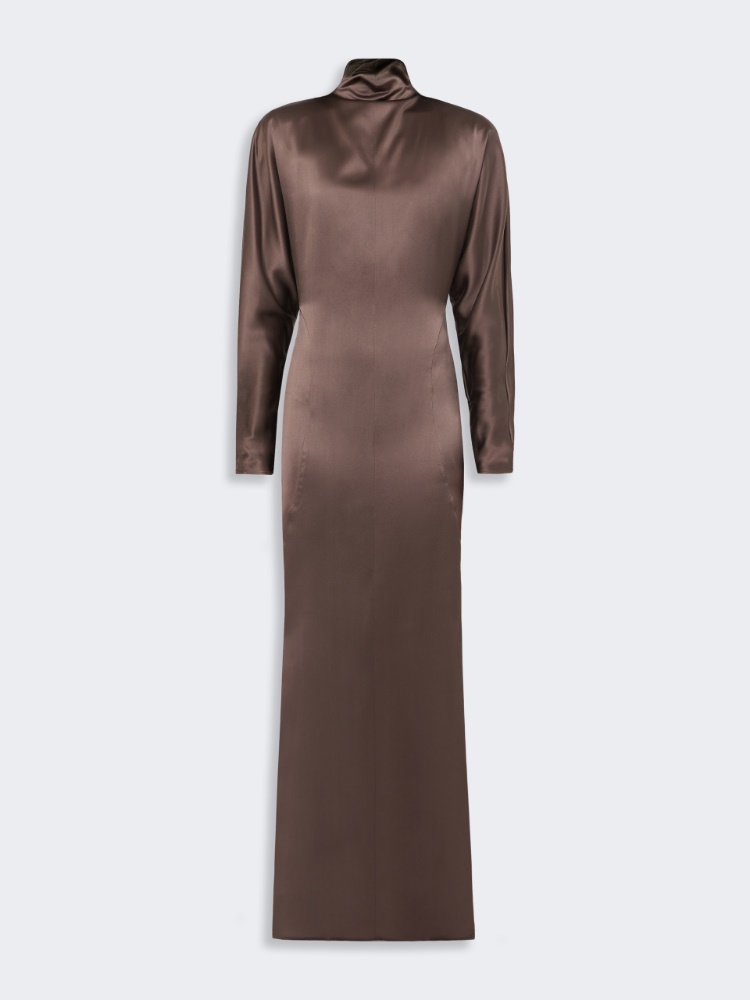 Long silk-satin dress - MUD