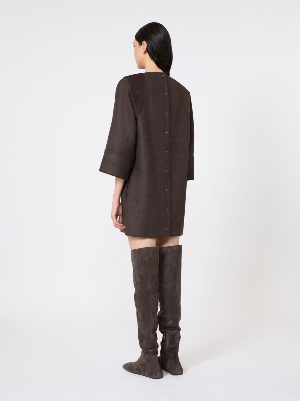 Wool flannel short dress - MUD - Max Mara - 3
