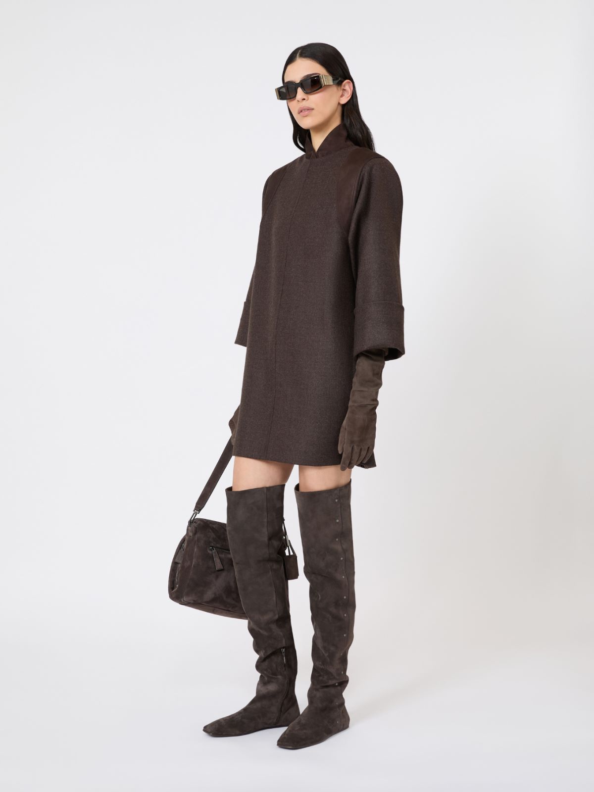 Wool flannel short dress - MUD - Max Mara