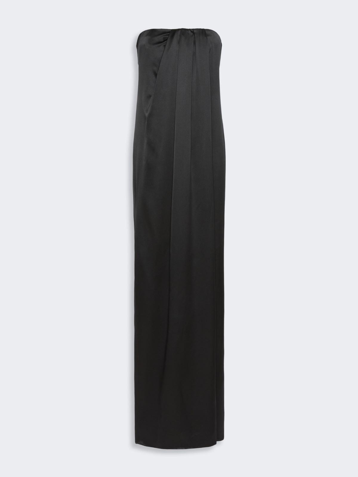 Long silk bustier dress - BLACK - Max Mara - 5