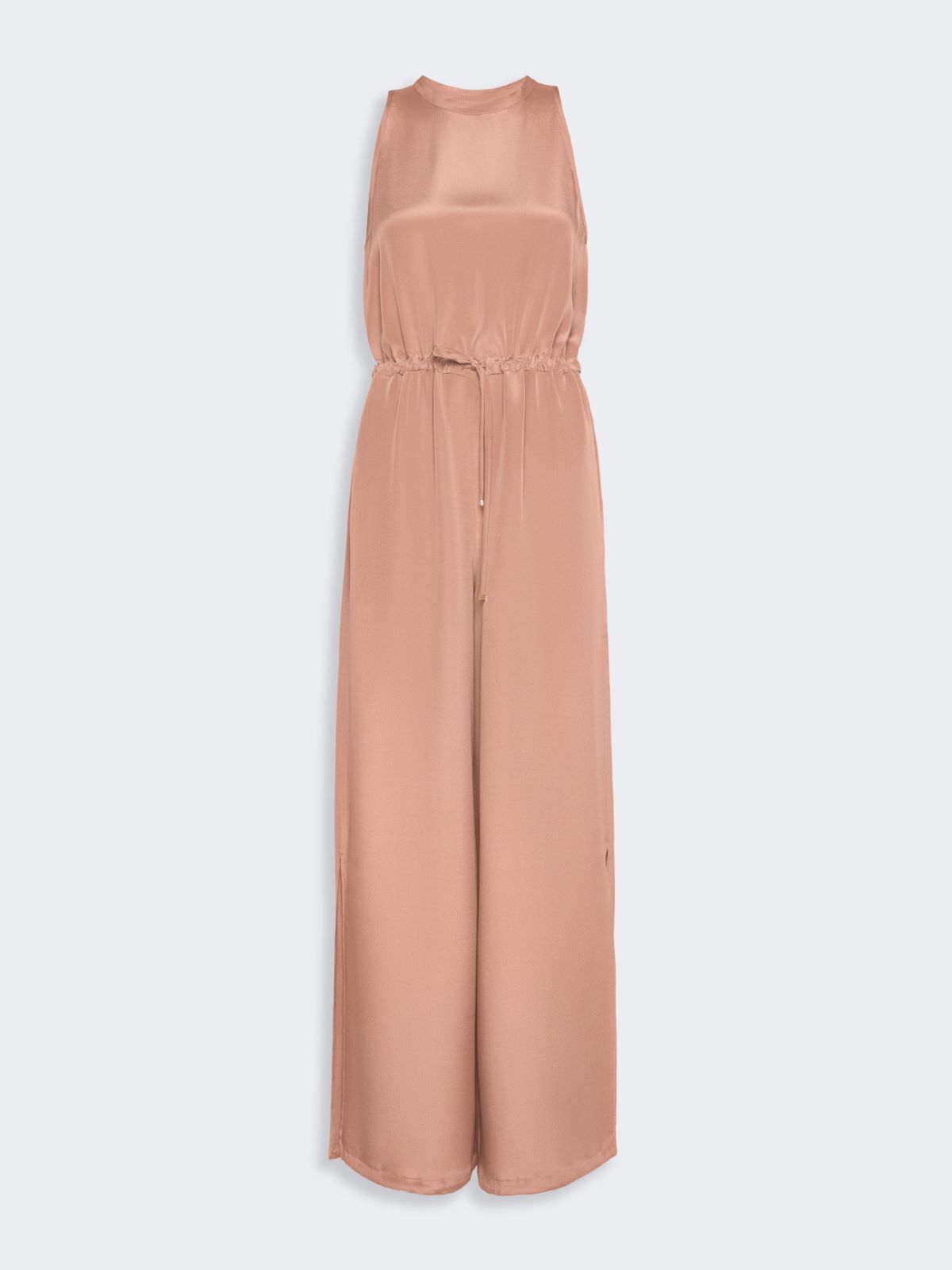 Silk crepe de chine jumpsuit - ANTIQUE ROSE - Max Mara - 5