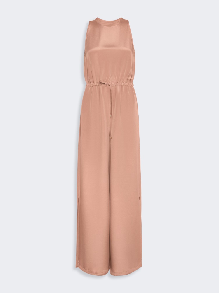 Silk crepe de chine jumpsuit - ANTYCZNY RÓŻOWY