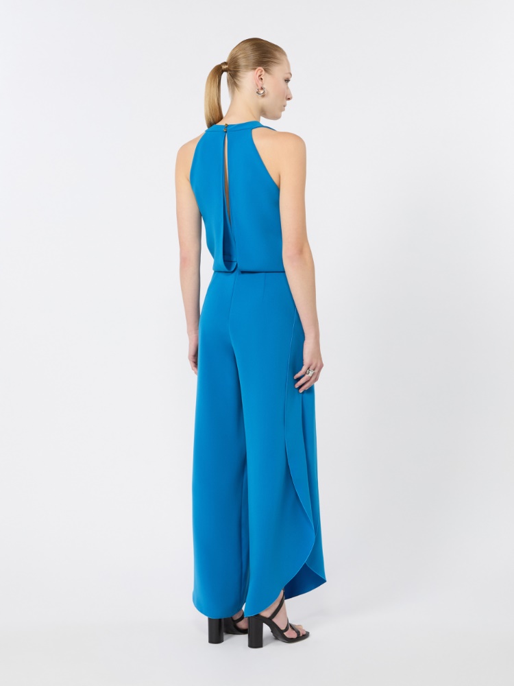 Ärmelloser Jumpsuit aus Cady - OZEAN - 3