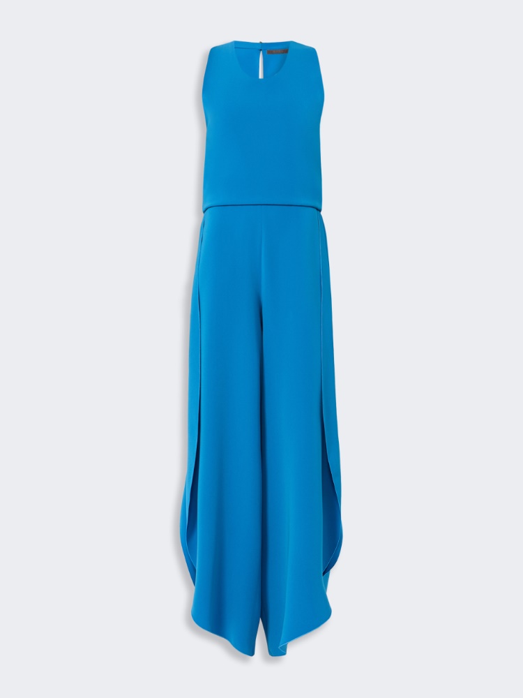Ärmelloser Jumpsuit aus Cady - OZEAN - 6