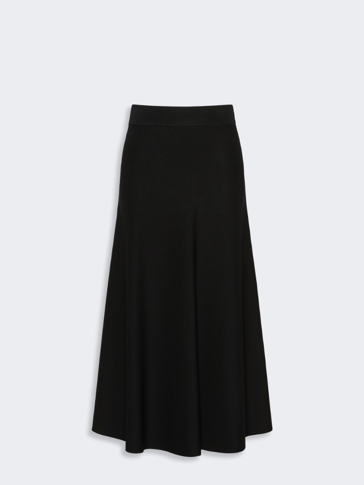 Viscose yarn skirt - BLACK