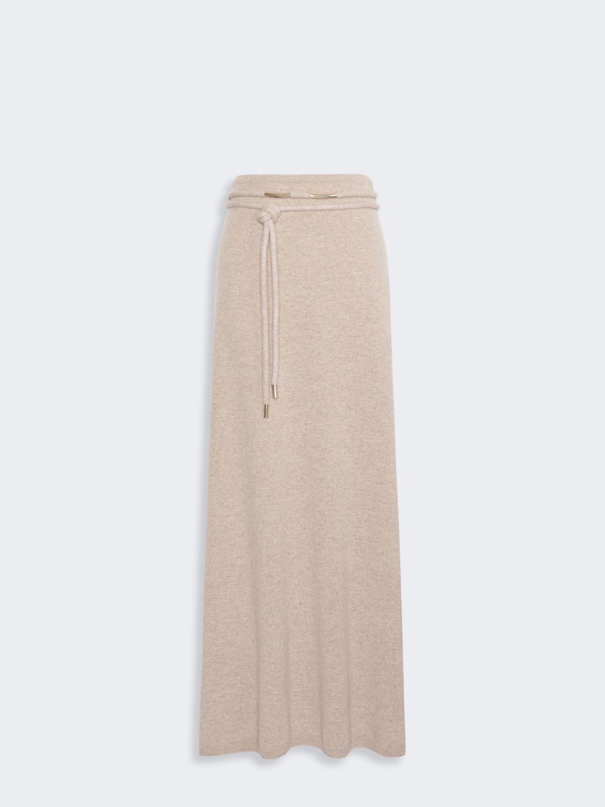 Long cashmere yarn skirt - SAND - Max Mara - 5