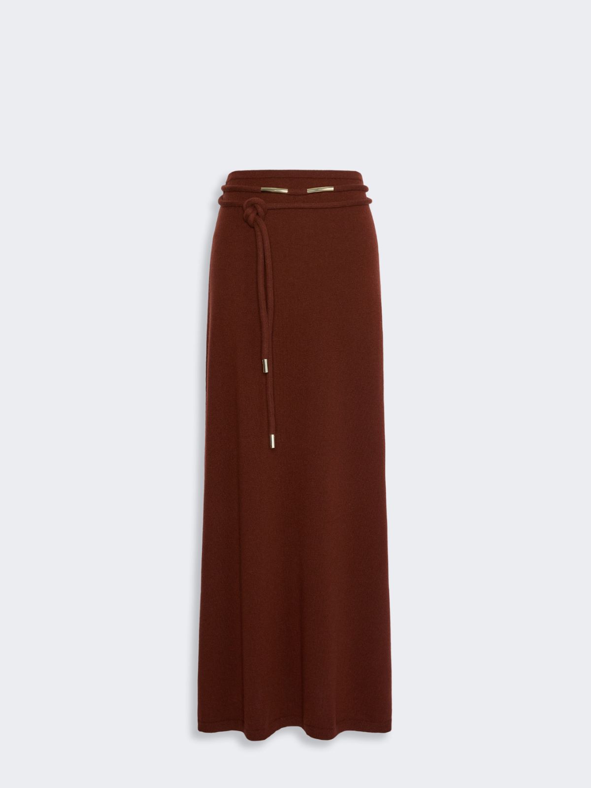 Long cashmere yarn skirt - RUST - Max Mara - 5