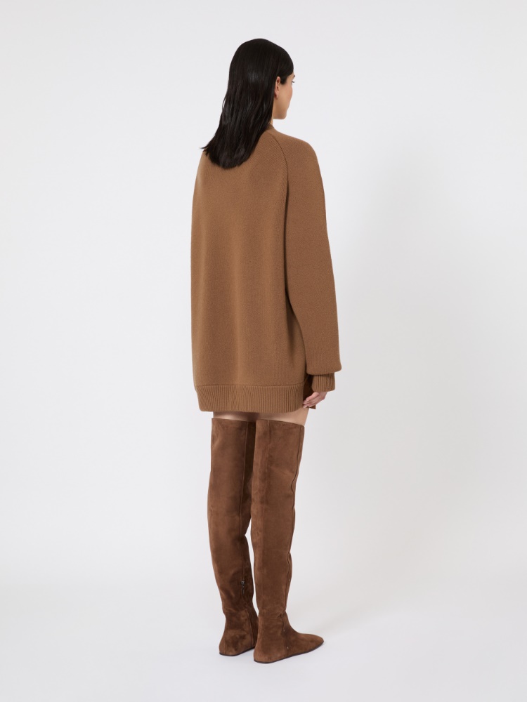 Short wool and cashmere dress - CAMEL - Max Mara - 3