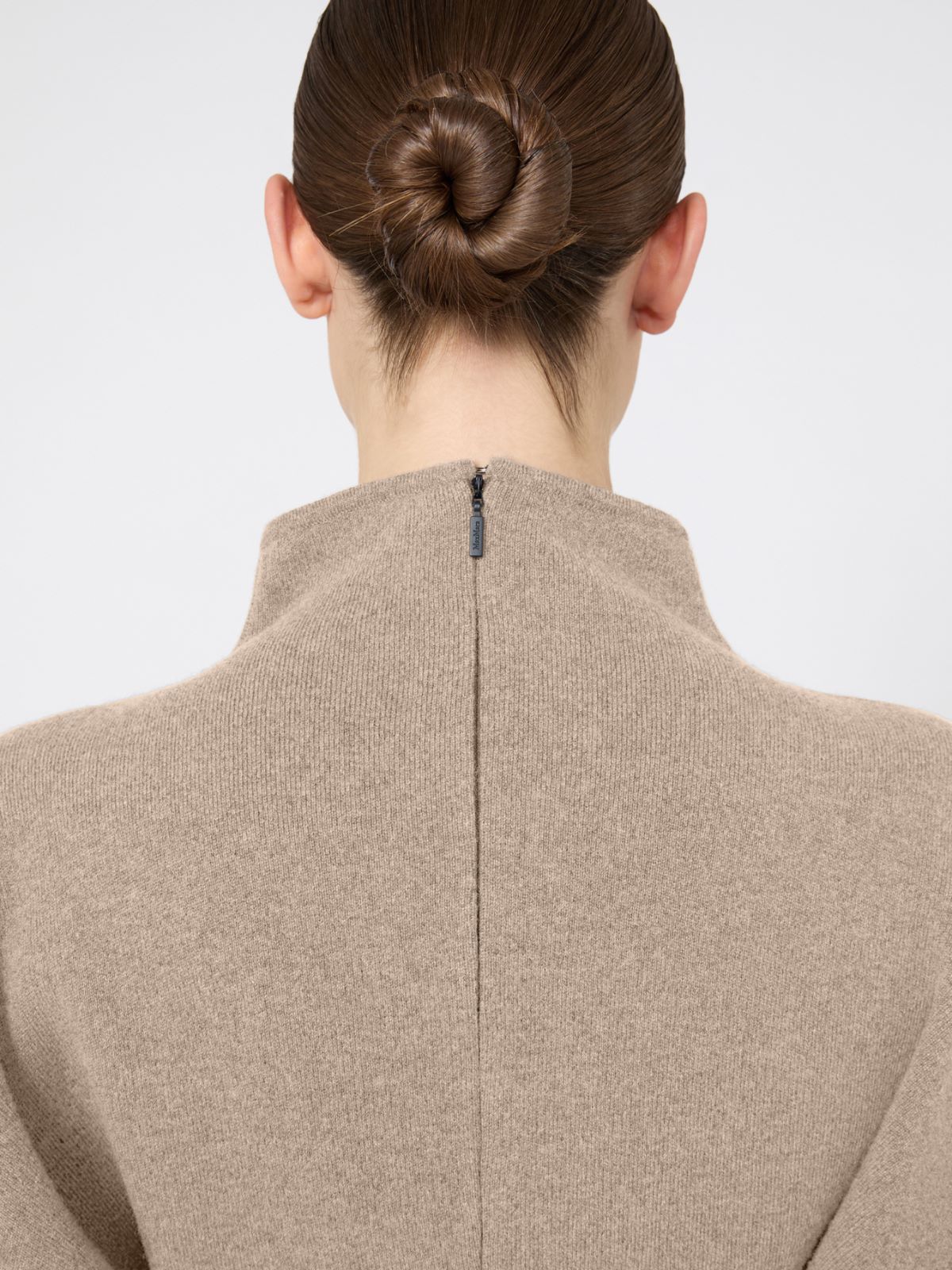 Short wool and cashmere yarn dress - BEIGE - Max Mara - 5