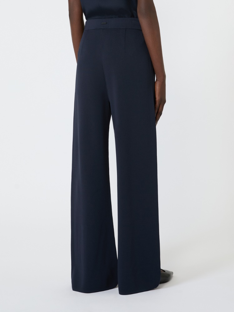 Viscose crepe trousers - ULTRAMARINE - 3