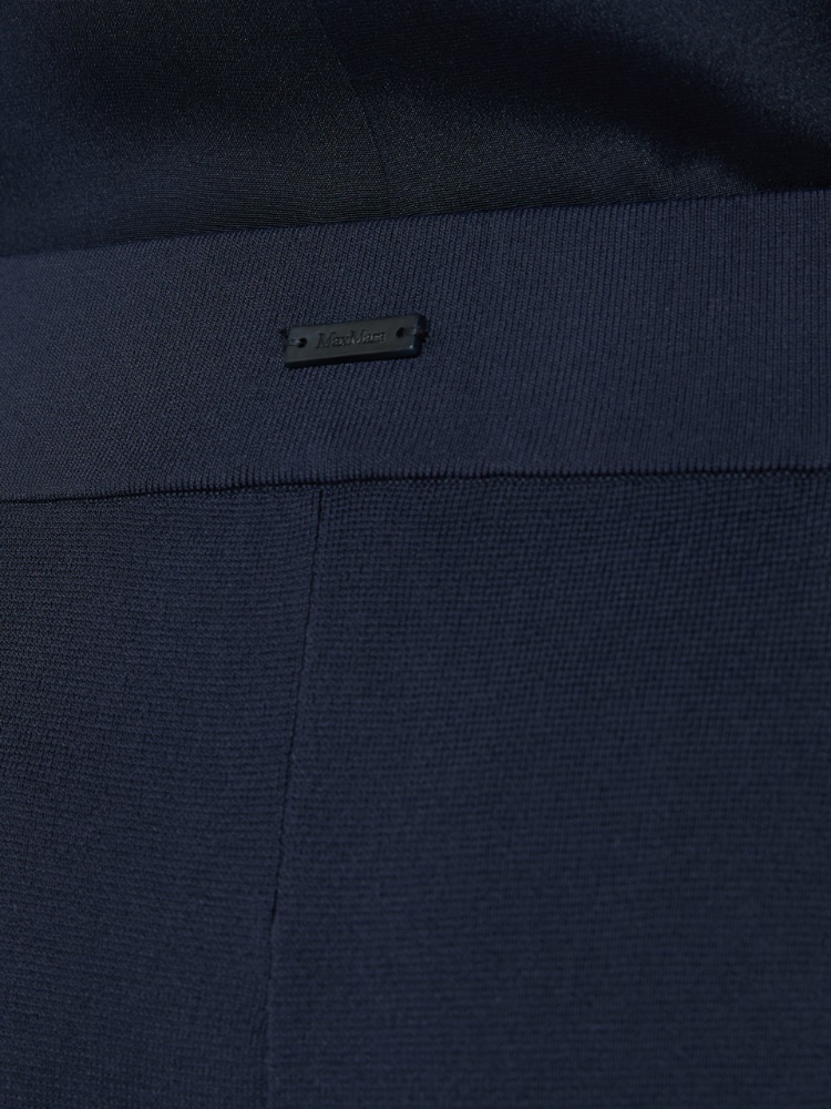 Viscose crepe trousers - ULTRAMARINE - 4