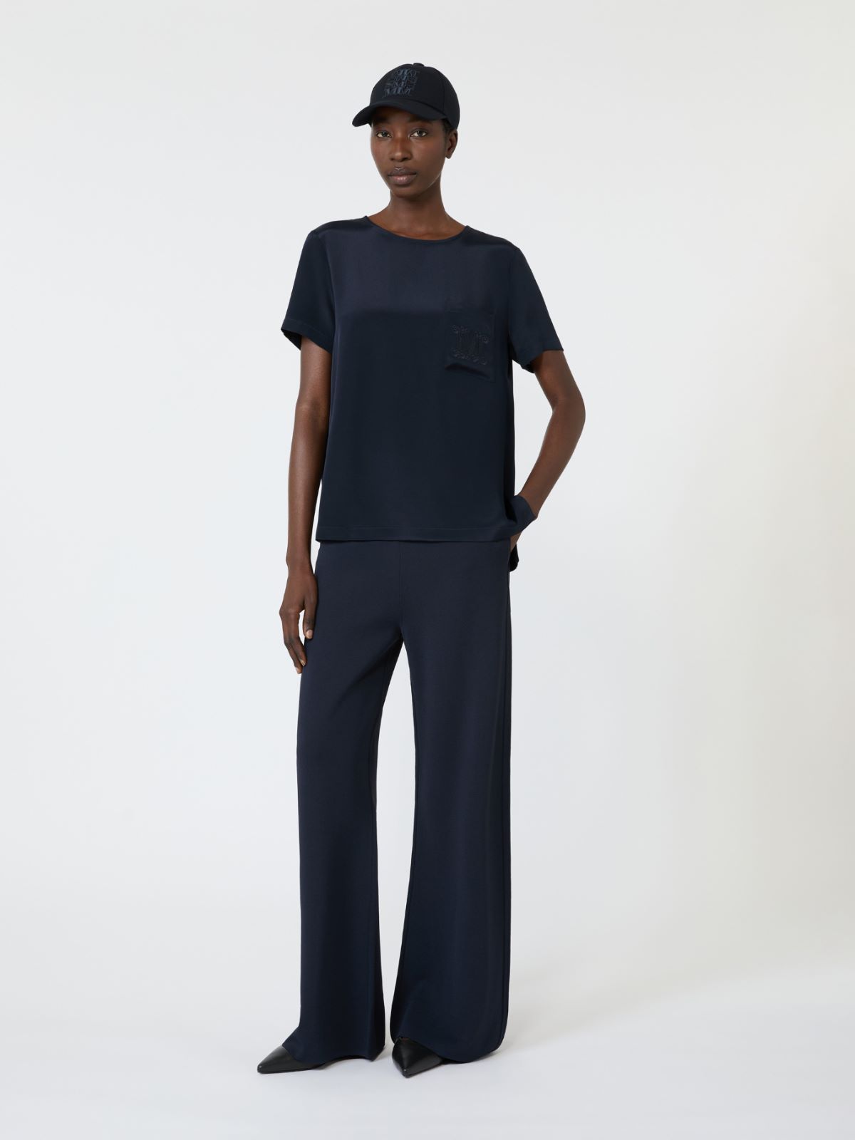 Viscose crepe trousers + ULTRAMARINE - Max Mara
