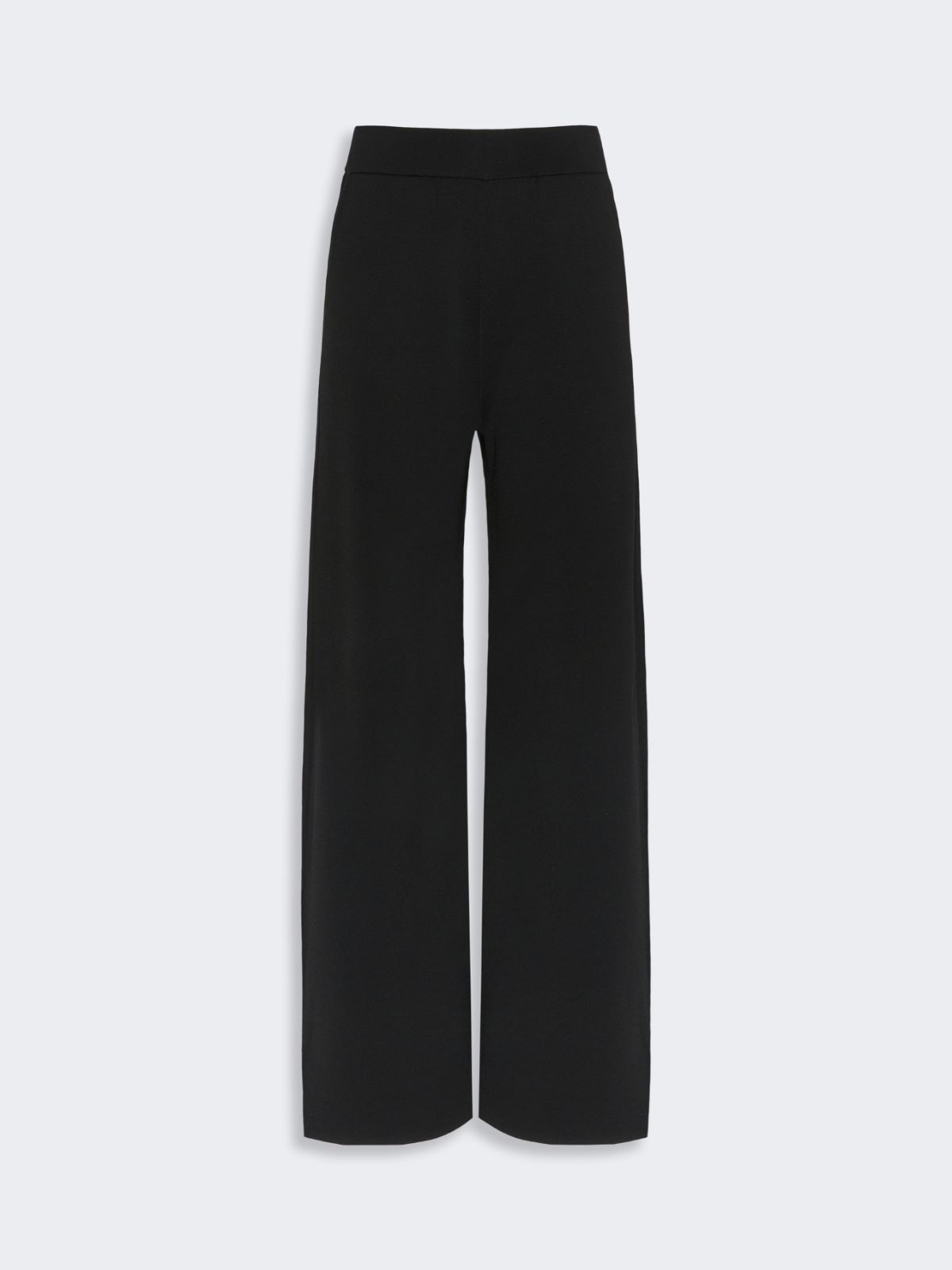 Viscose crepe trousers - BLACK - Max Mara - 5