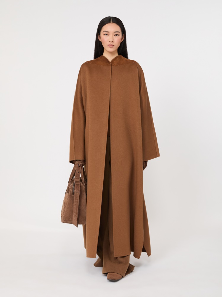 Wool and cashmere trousers - CAMEL