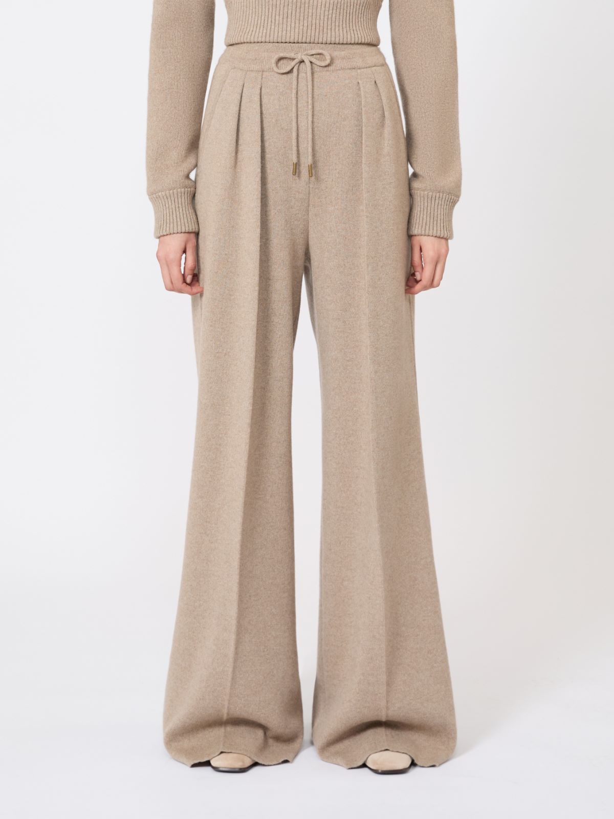 [フナーレ] ウール カシミヤ ニット パンツ - BEIGE - マックスマーラ公式サイト - 2