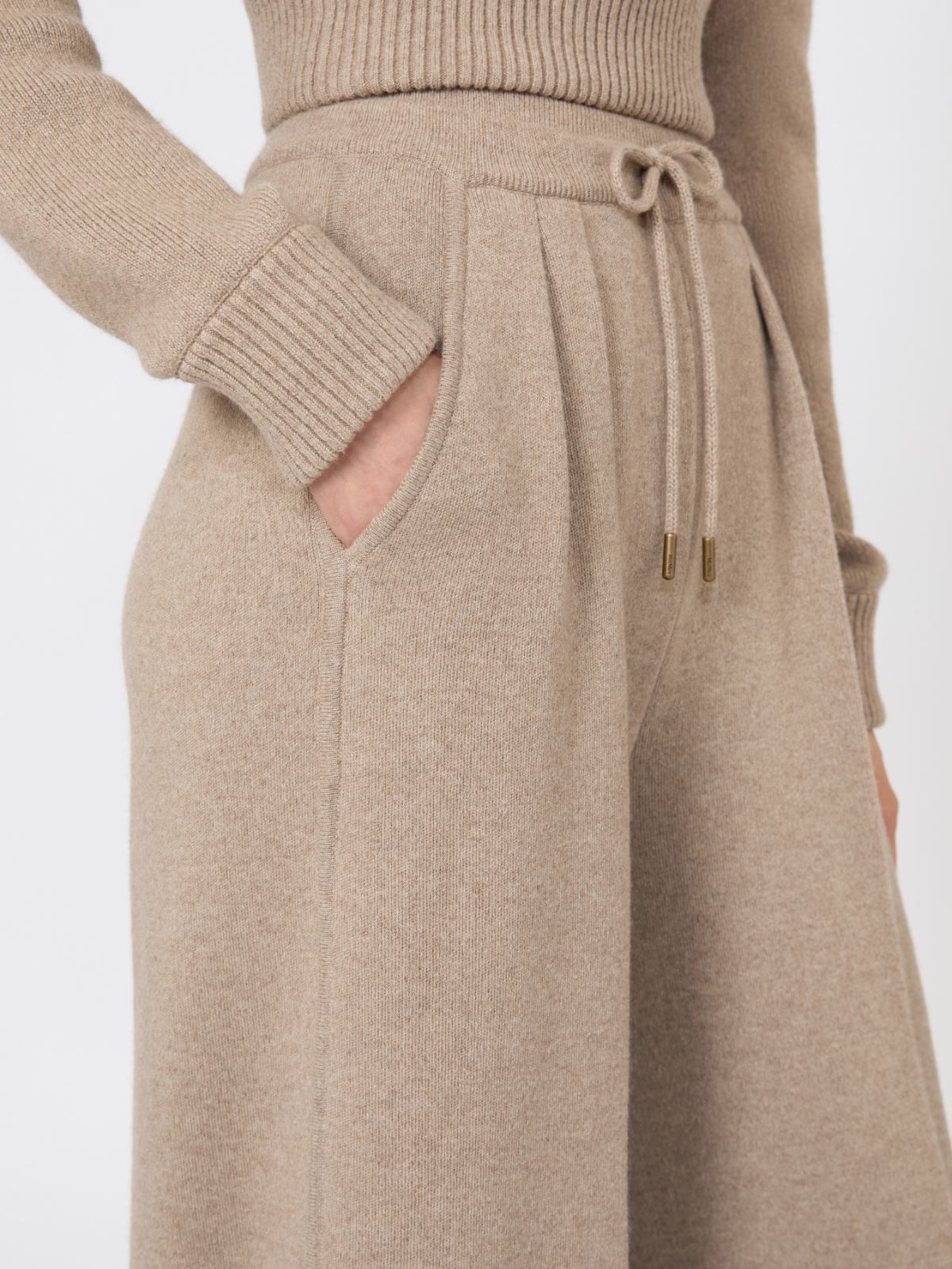 [フナーレ] ウール カシミヤ ニット パンツ - BEIGE - マックスマーラ公式サイト - 4