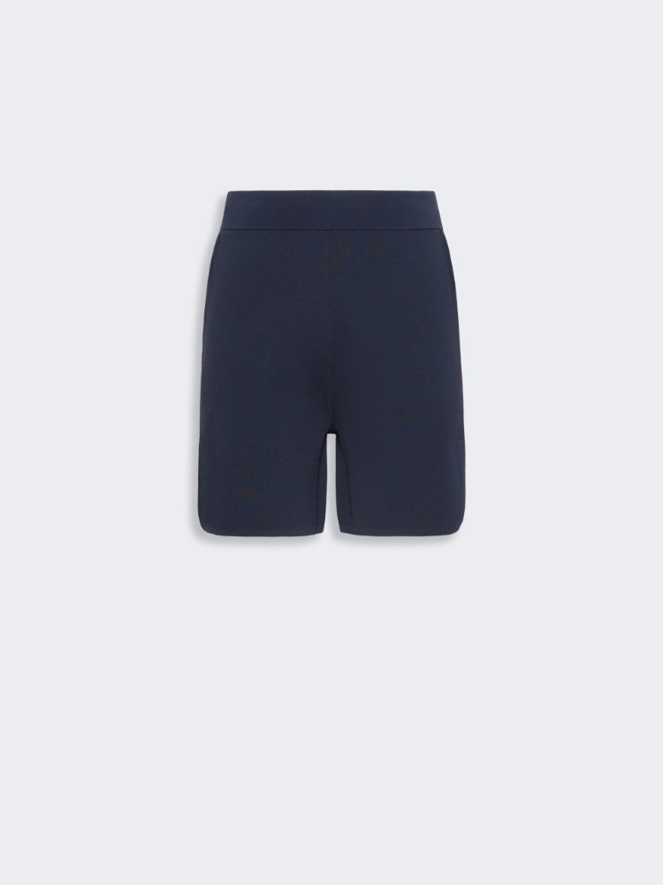 Crepe yarn shorts - ULTRAMARINE - 6