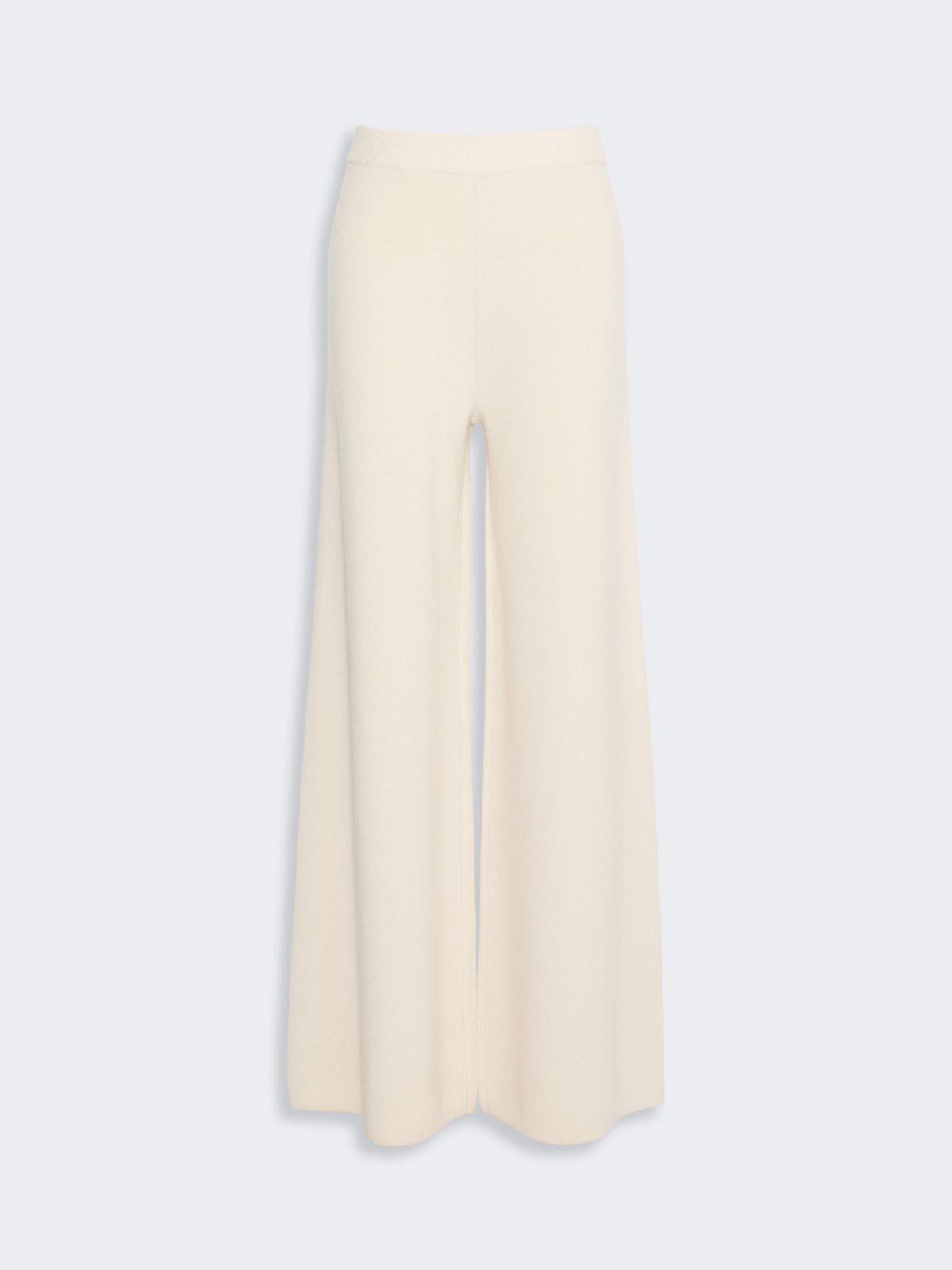 Wide wool and cashmere yarn trousers - BEIGE - Max Mara - 5