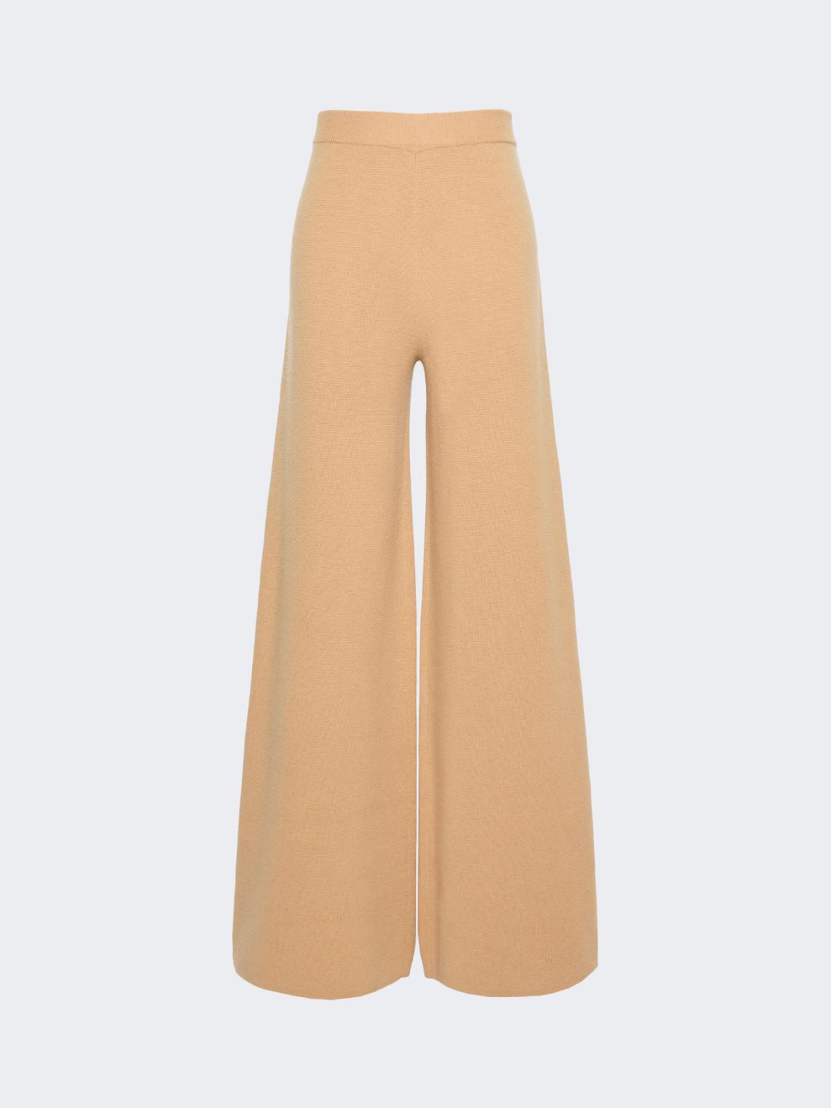 Wide wool and cashmere yarn trousers - CAMEL - Max Mara - 5