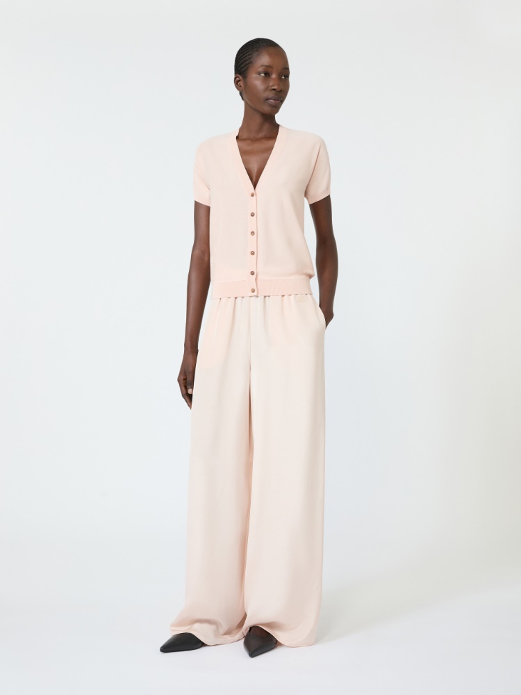 Viscose crepe cardigan - PINK