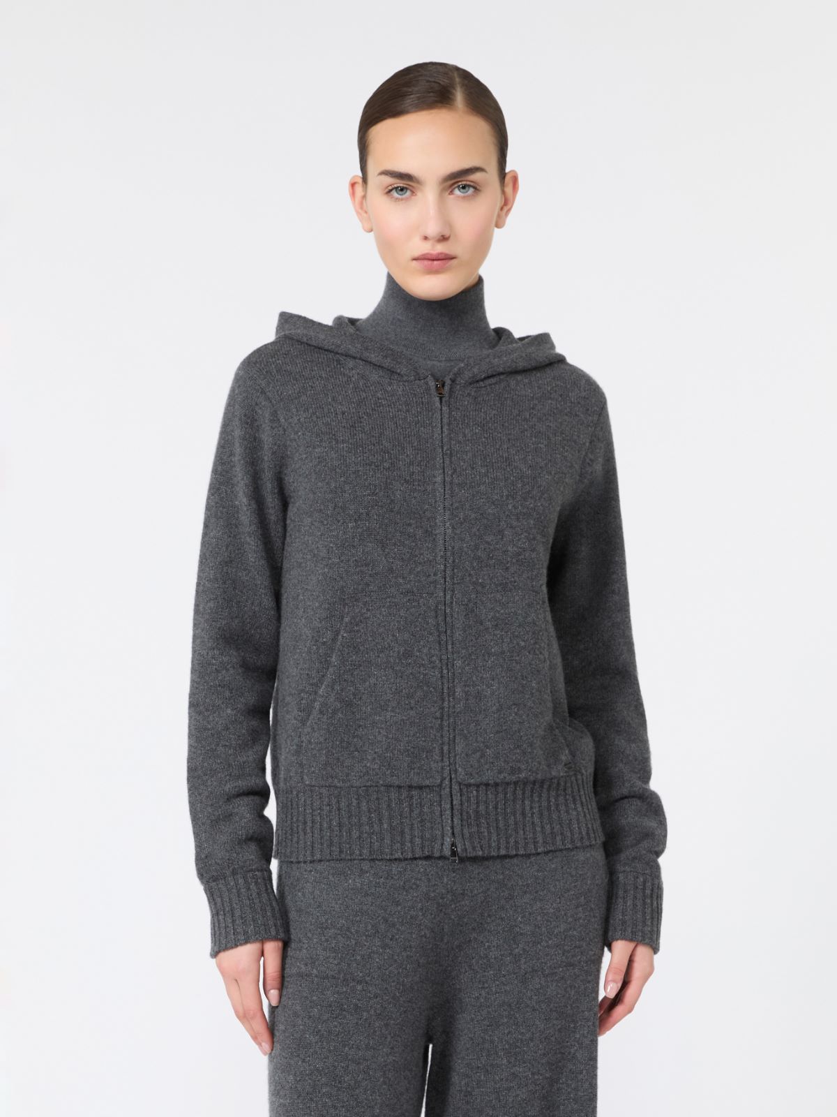 Slim-fit cashmere yarn sweater - DARK GREY - Max Mara - 2