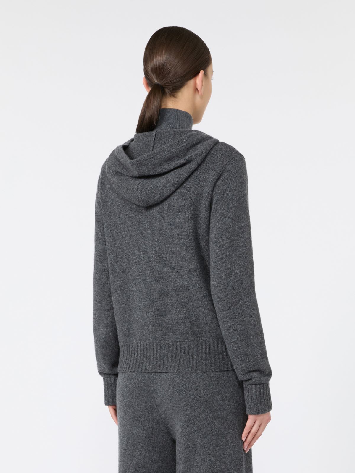 Slim-fit cashmere yarn sweater - DARK GREY - Max Mara - 3
