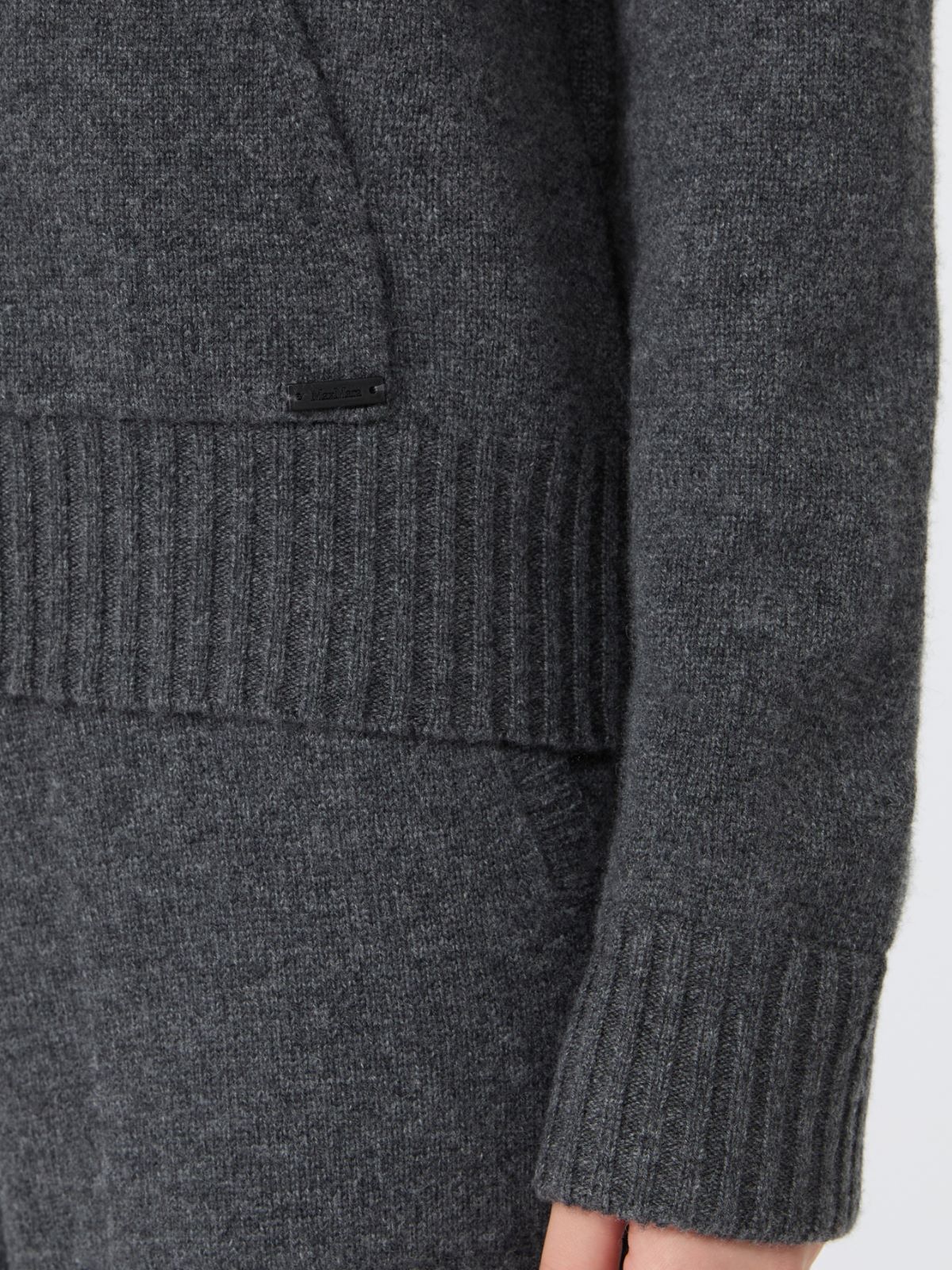 Slim-fit cashmere yarn sweater - DARK GREY - Max Mara - 4