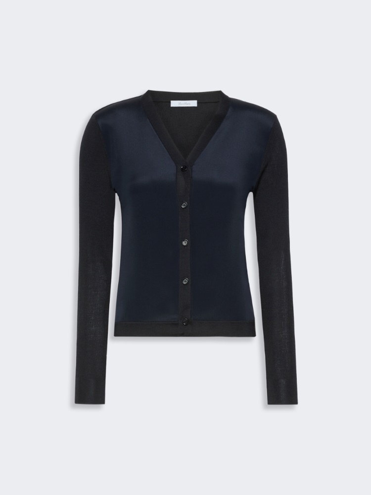 Cashmere and silk cardigan - ULTRAMARINE - 5