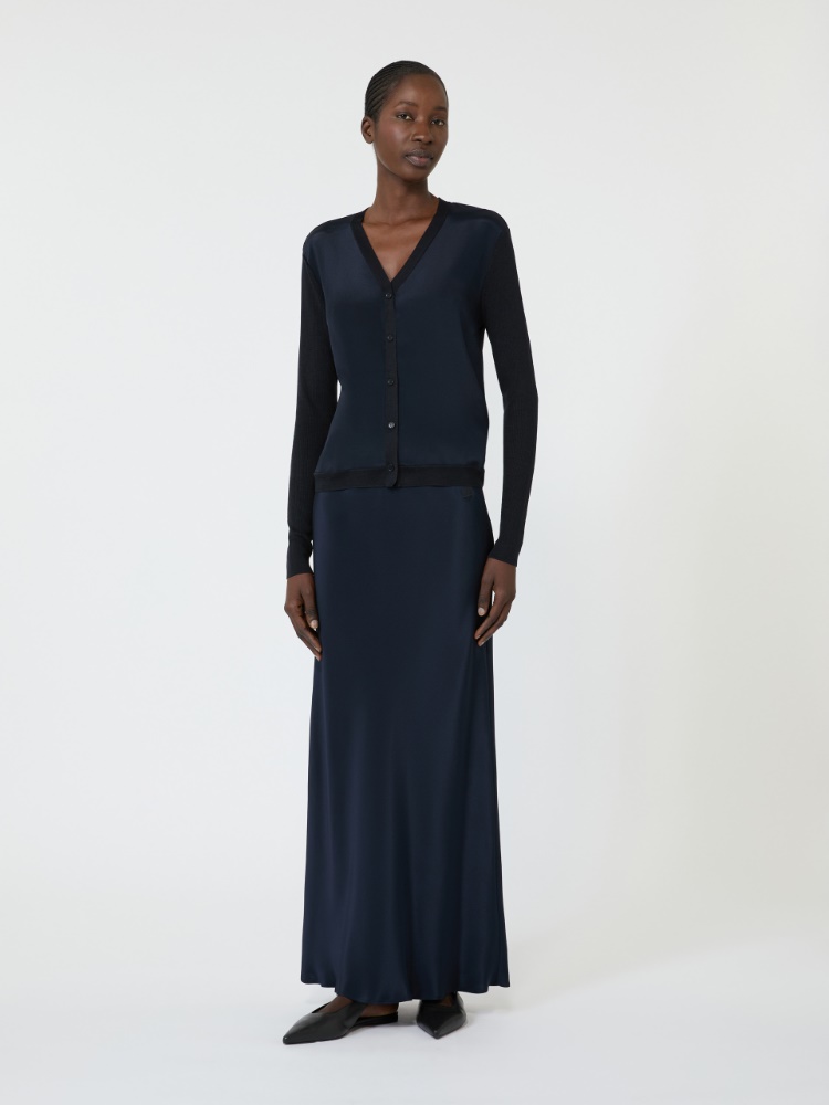 Cashmere and silk cardigan - ULTRAMARINE