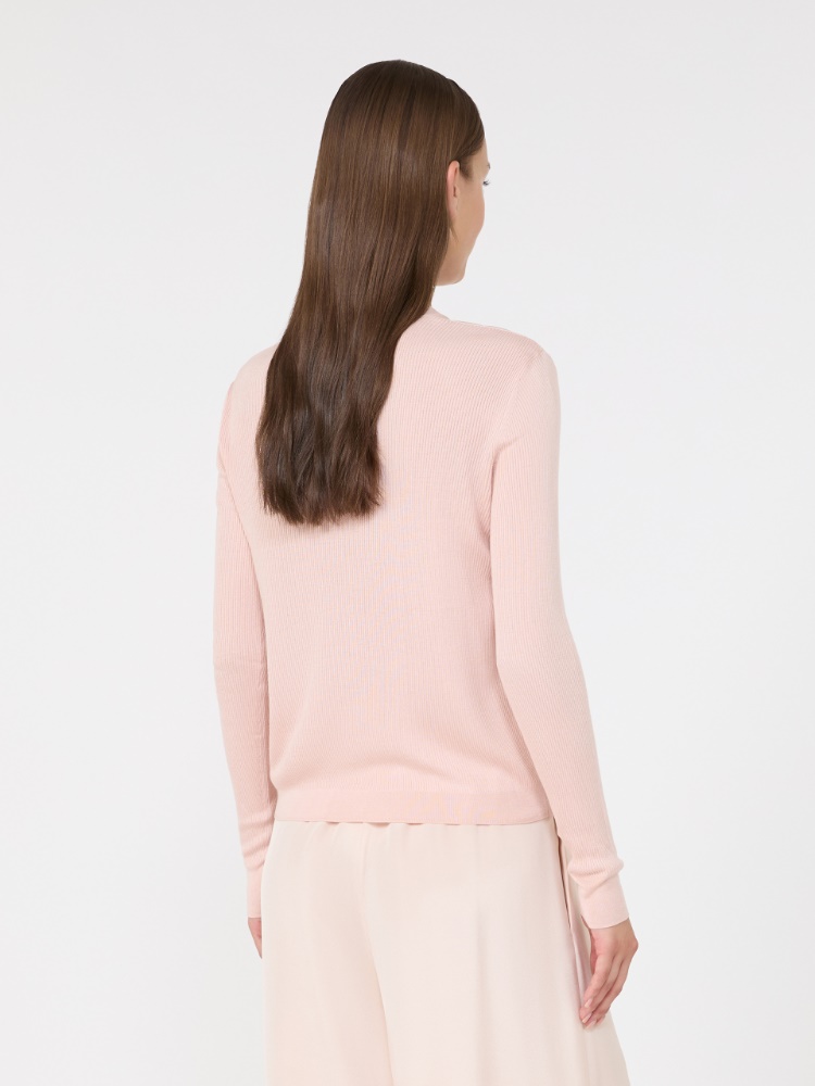 Cashmere and silk cardigan - PINK - Max Mara - 3