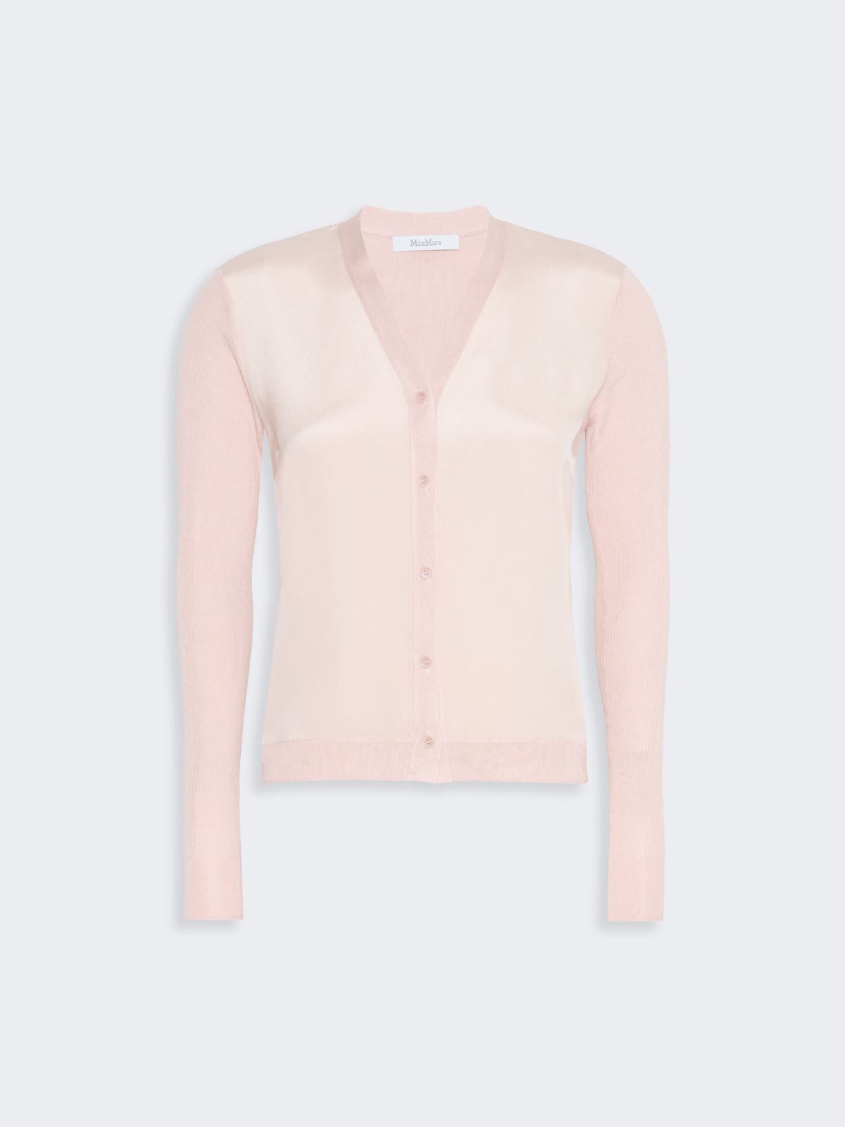 Cashmere and silk cardigan - PINK - Max Mara - 5