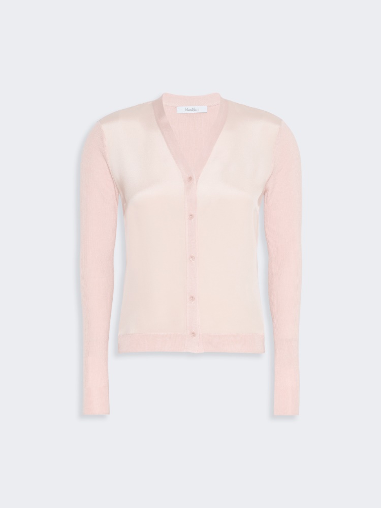Cashmere and silk cardigan - PINK