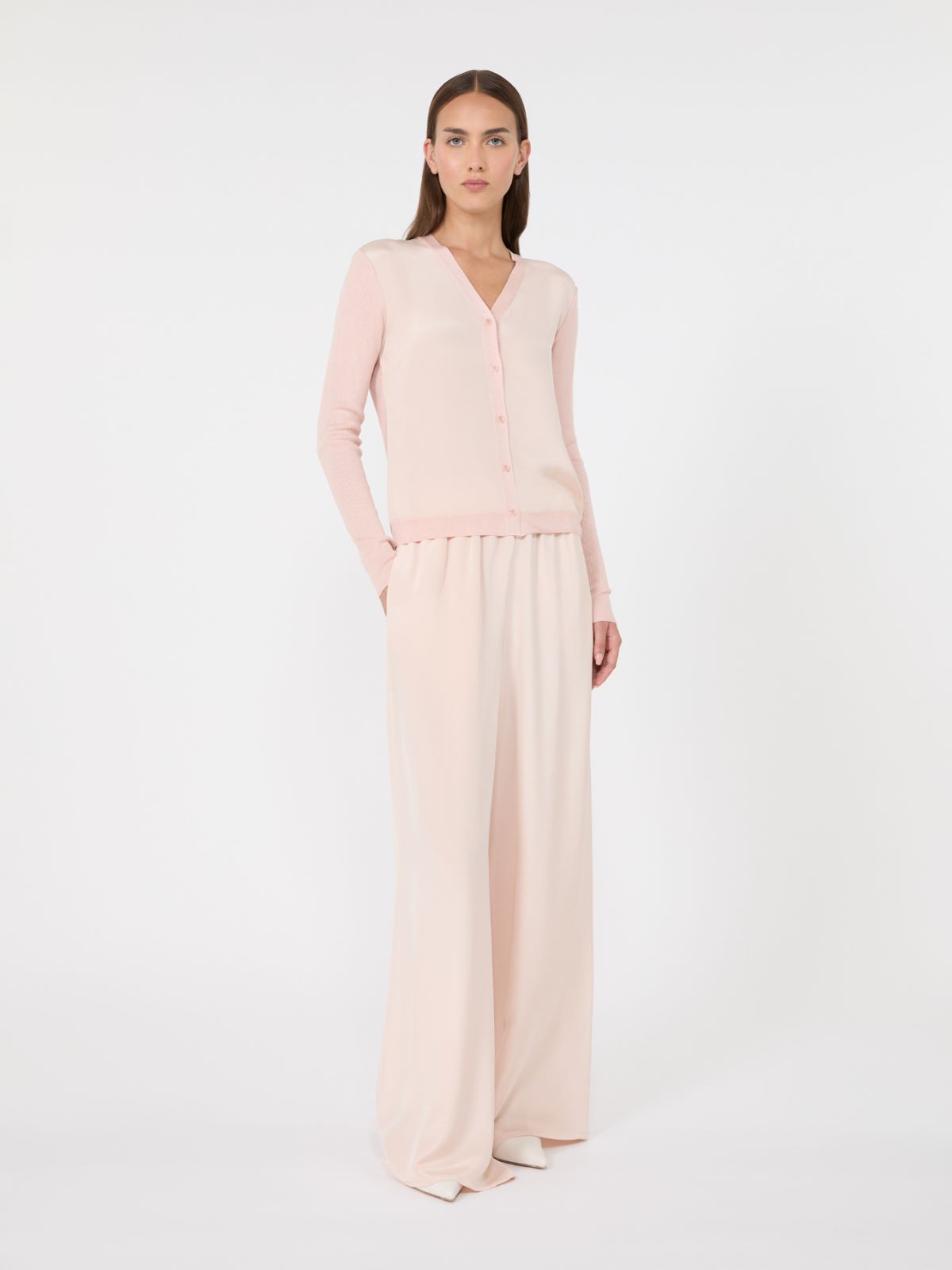 Cashmere and silk cardigan - PINK - Max Mara